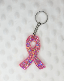 Pink Ribbon - Roze glitter