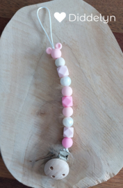 Speenkoord Baby Pink