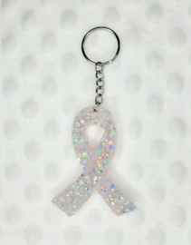 Pink Ribbon - Licht roze glitter