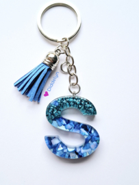 Letter S -  Blauw Stone ♡ Blauw