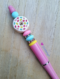 Pen roze - donut wit ♡ multicolor