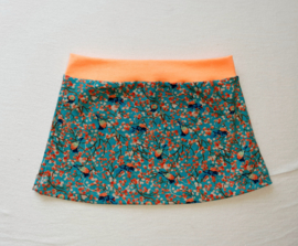 Rokje Blauw met oranje - Maat 80