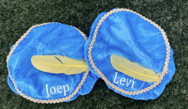 Pietenmuts met naam - blauw