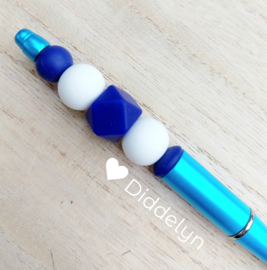Pen blauw - Blue & White