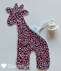 Speendoek Giraffe - Pink Panter
