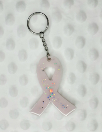 Pink Ribbon - Licht roze glitter