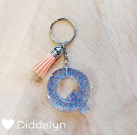 Letter Q - Glitter Clear