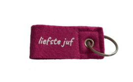 Sleutelhanger vilt - liefste juf