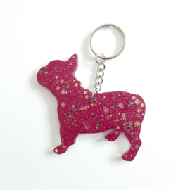 Engelse Bulldog - Roze glitter