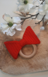 Bijtring strik Rood
