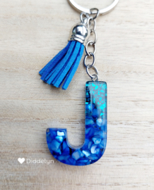 Letter J -  Blauw Stone ♡ blauw