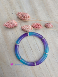 Tube armband ♡ Paars Blauw