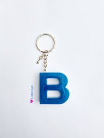 Letter B - Blauw met sleuteltje