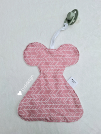 Speendoek Muisje - Baby Pink