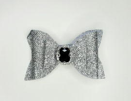 Knipje zilver glitter