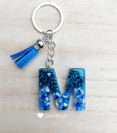 Letter M - Stone blauw ♡ blauw