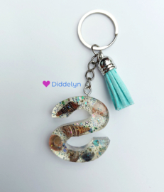 Letter S - Schelpen ♡ blauw kwastje