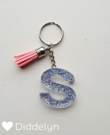 Letter S - Glitter Clear