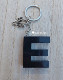 Letter E - Zwart