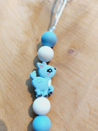 Jaszipper - Hert licht blauw