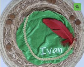 Pietenmuts met naam - groen
