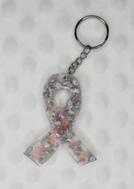 Pink Ribbon - Zilver gemêleerd