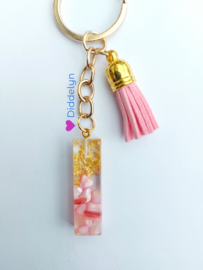 Letter I -  Stone Roze ♡ roze kwastje