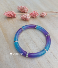 Tube armband ♡ Paars Blauw