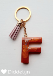 Letter F - Brons & Goud