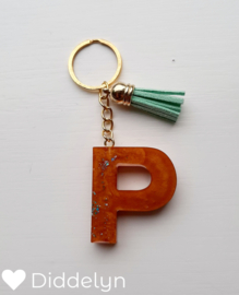 Letter P - Brons & Goud ♡ groen