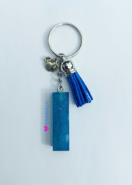 Letter I - Blauw ♡ blauw kwastje