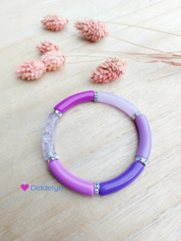 Tube armband ♡ Paars 6 tinten