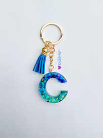 Letter C - Aqua met groen ♡ blauw