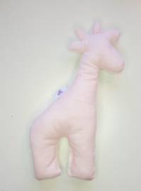 Knuffel giraffe - Baby roze