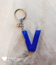 Letter V - Blauw