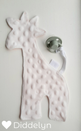 Speendoek Giraffe - Baby Pink