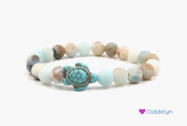 Schildpad armband - Natuur tint
