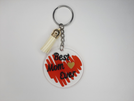 Best mom ever - Licht geel kwastje