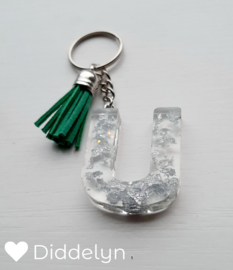 Letter U - Zilver Clear