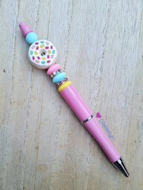 Pen roze - donut wit ♡ multicolor