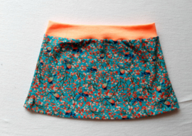 Rokje Blauw met oranje - Maat 80