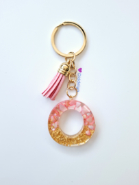 Letter O -  Stone Roze ♡ roze kwastje