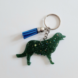 Golden Retriever - Groen glitter