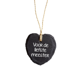 Hart natuursteen - Liefste Meester