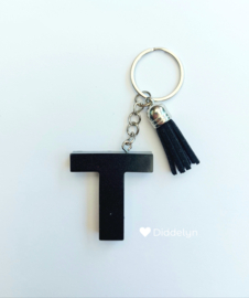 Letter T - Zwart