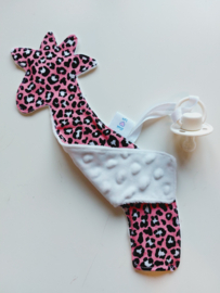 Speendoek Giraffe - Pink Panter