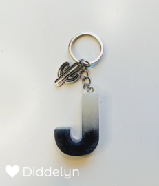 Letter J - Grijs