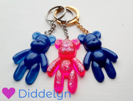 Sleutelhanger Teddy bear - Blauw
