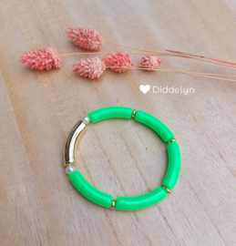Tube armband ♡ Neon groen