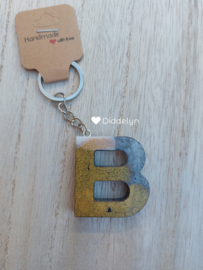 Letter B - Zwart,  Wit & Goud
